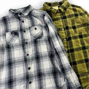 Boys Flannel Shirts Bundle Size 14/16 (Set of 2)